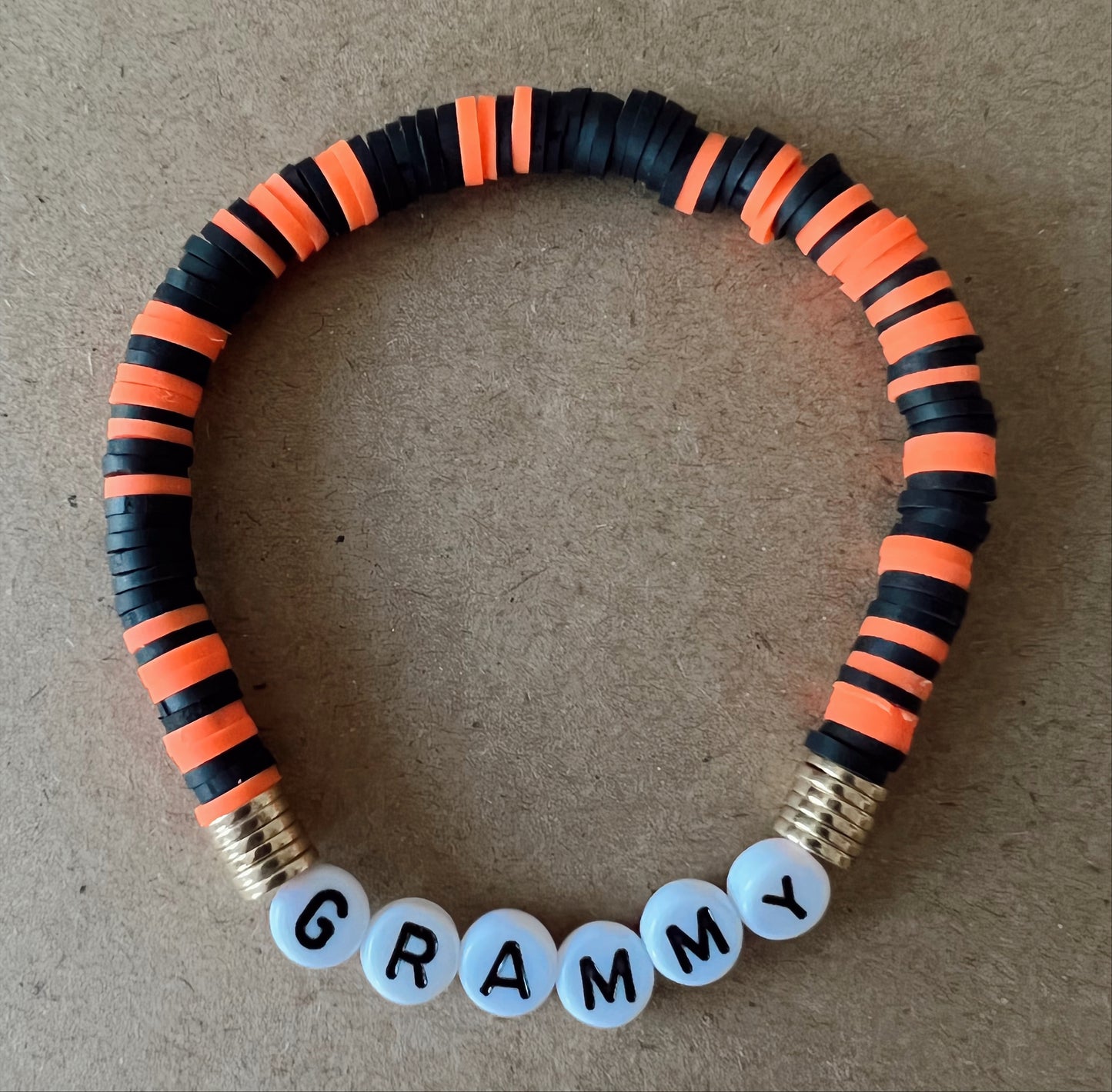 Halloween Beaded Bracelet, Grammy