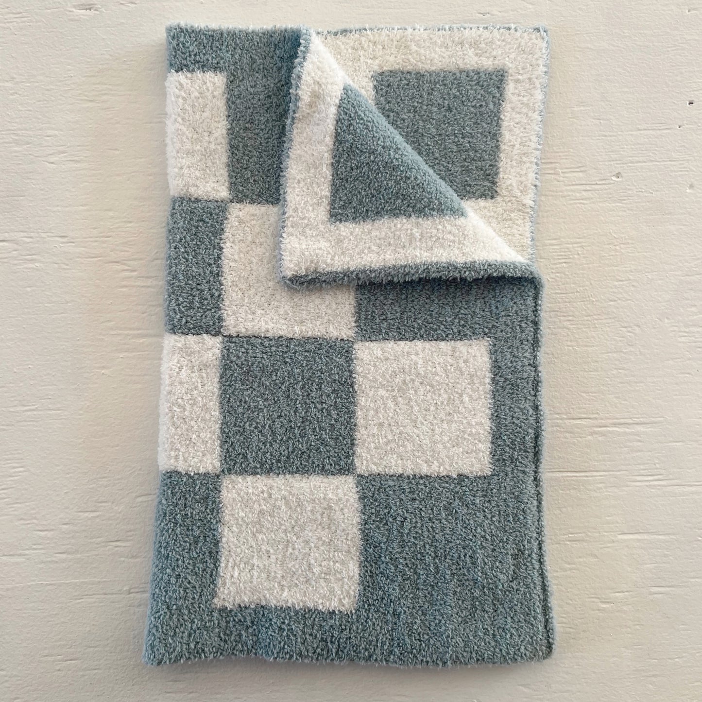 PhufyBliss™ Checker Mini Blanket, Powder