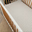 Stretch Crib Sheet, Natural/Black Geo