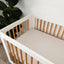 Stretch Crib Sheet, Natural/Black Geo