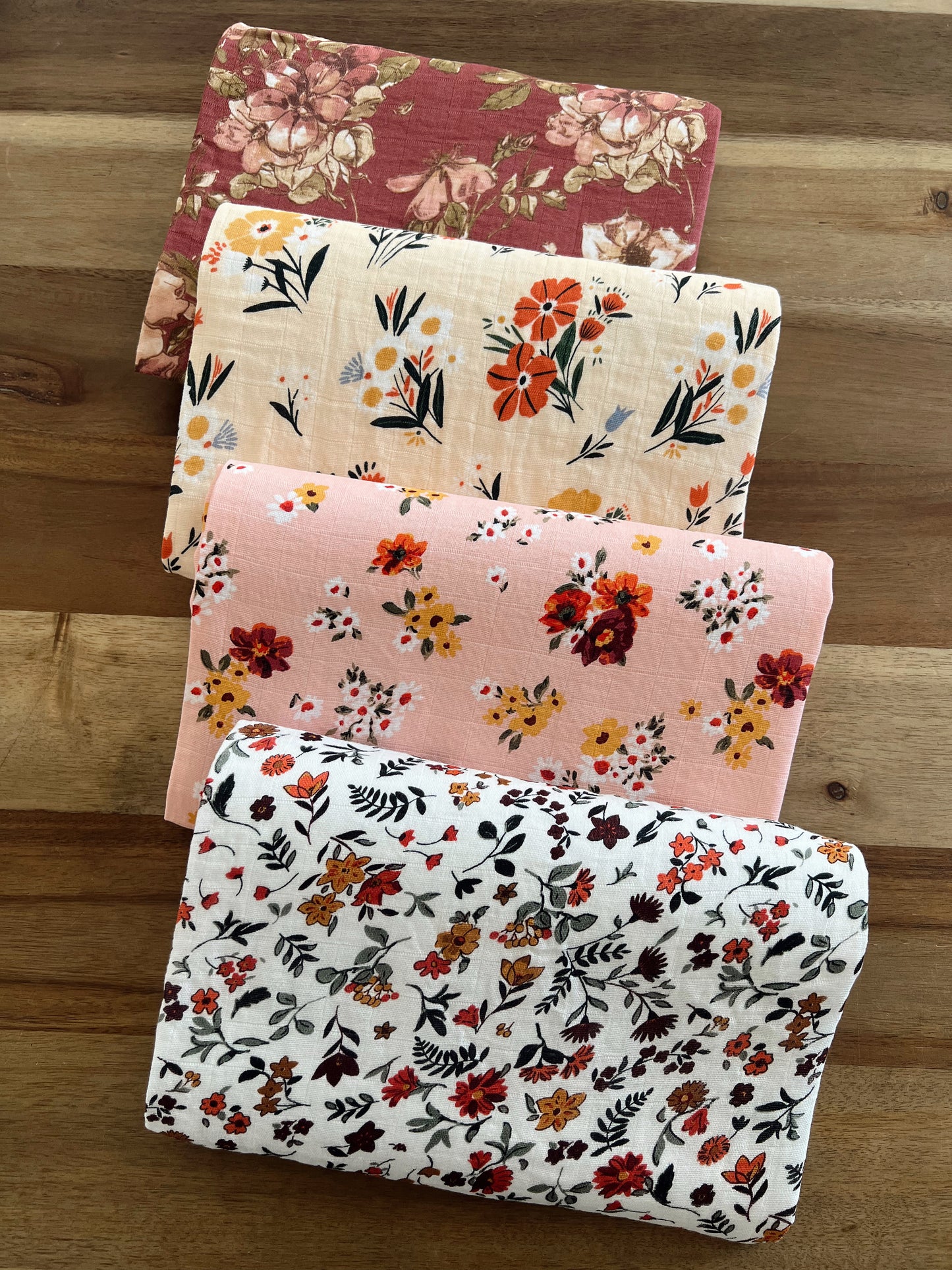 Muslin Swaddle, Poppies & Daisies