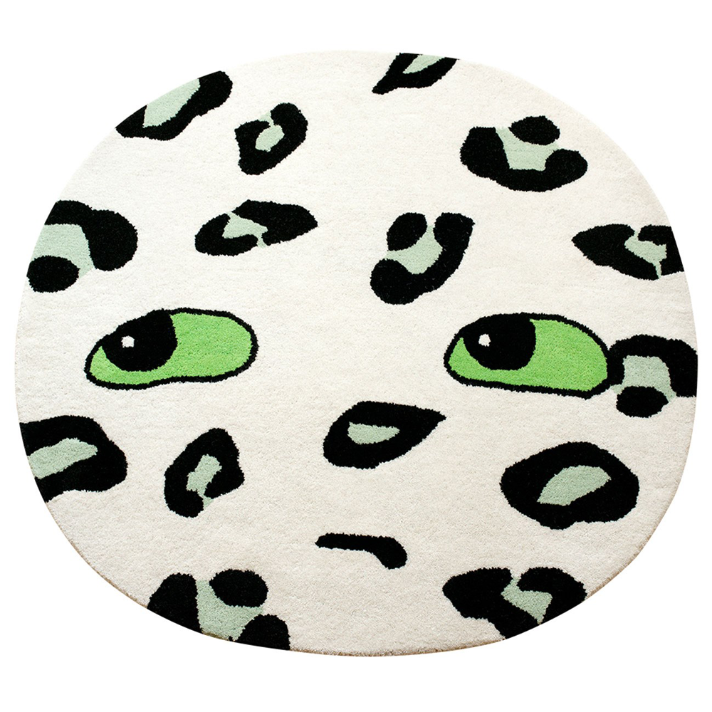 SpearmintLOVE’s baby Lucky Boy Sunday Leo Rug, Mint