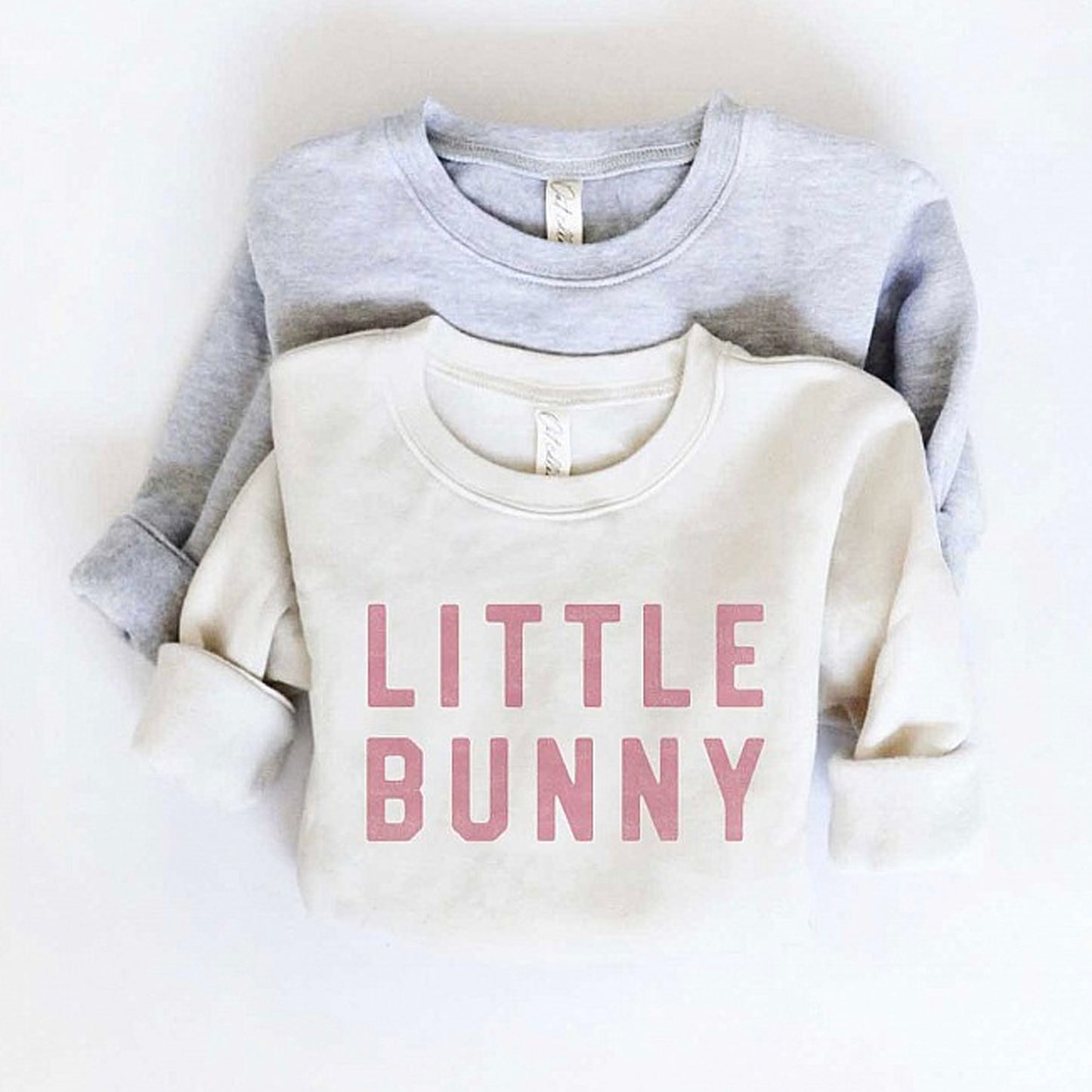 Little Bunny Toddler Graphic Sweatshirt, Heather Dust