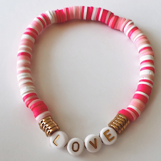 Flamingo Beaded Bracelet, Love