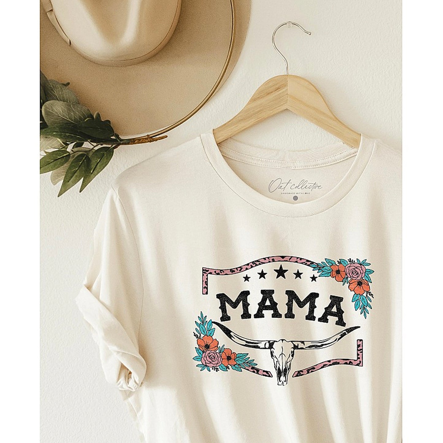 Mama Western Women's Graphic Tee, Vintage White
