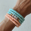 Set of 5 Tahiti/Fiji Beaded Bracelets, Mom