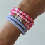 Set of 5 Gelato/Flamingo Beaded Bracelets, Mom