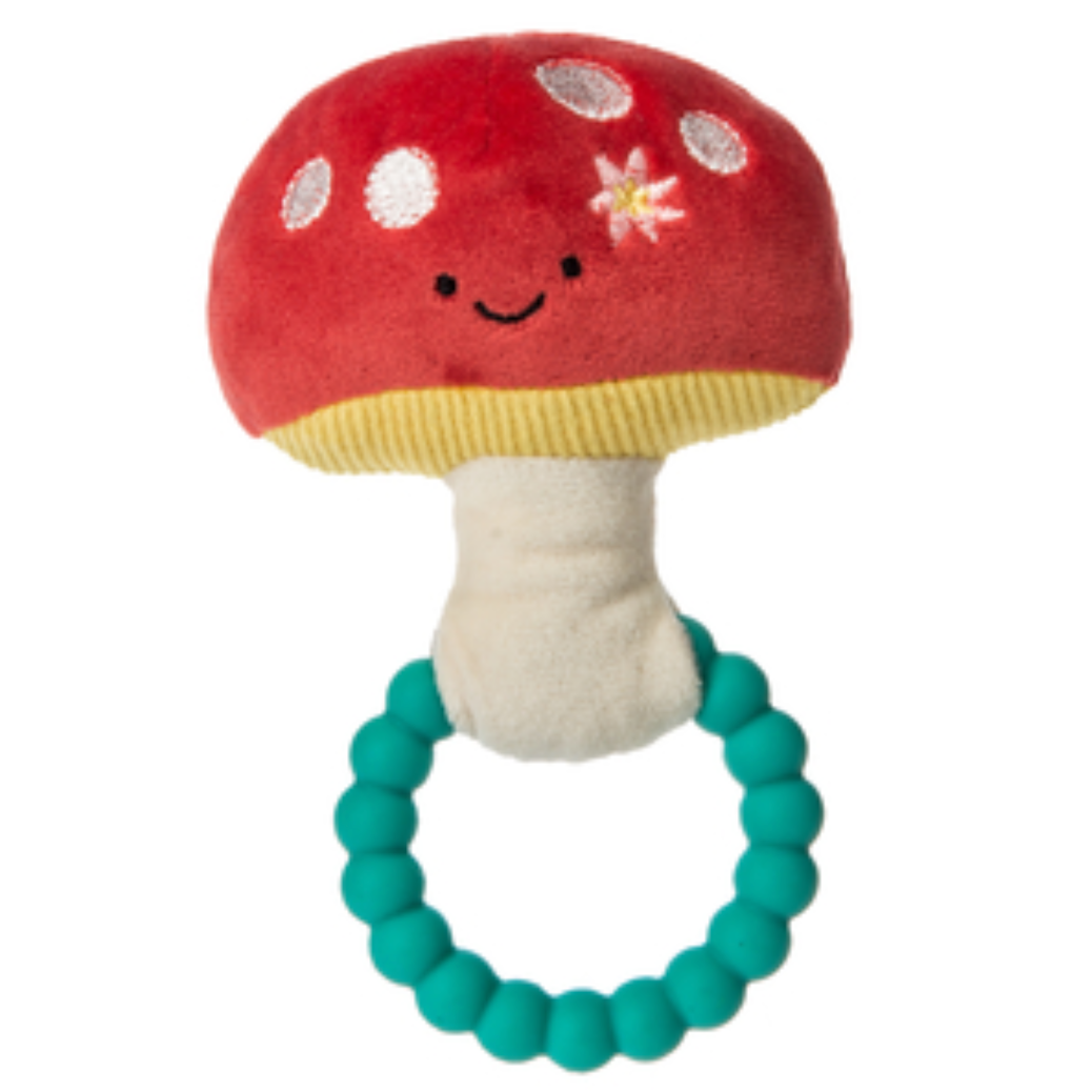 SpearmintLOVE’s baby Fairyland Mushroom Teething Rattle
