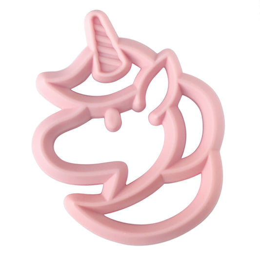 SpearmintLOVE’s baby Silicone Baby Teether, Pink Unicorn