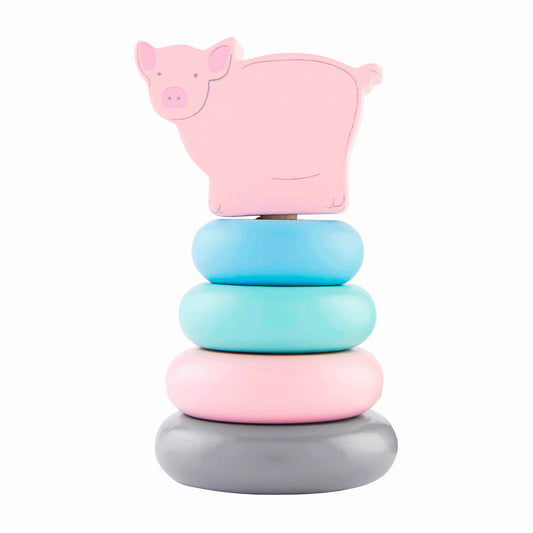Farm Wood Stacking Toy, Pig