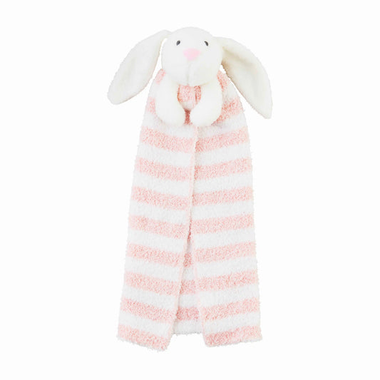 Chenille Pink Bunny Lovey