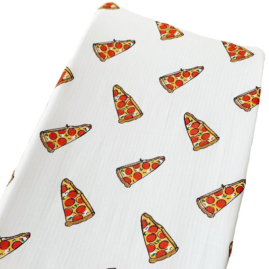SpearmintLOVE’s baby Muslin Changing Pad Cover, Pizza