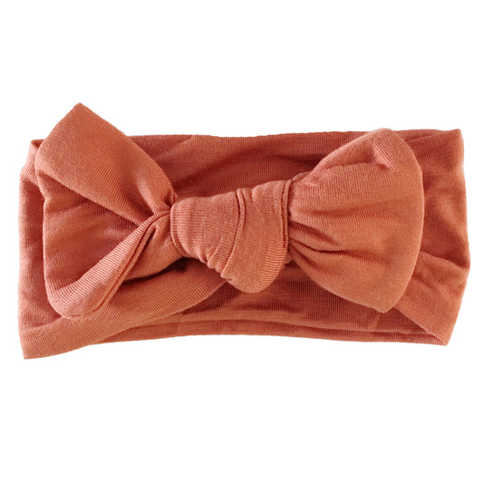 SpearmintLOVE’s baby Knot Bow, Rust