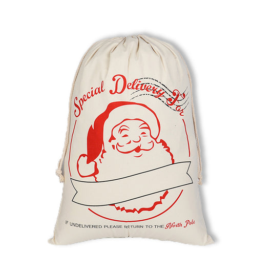 Drawstring Santa Sack, Santa Special Delivery