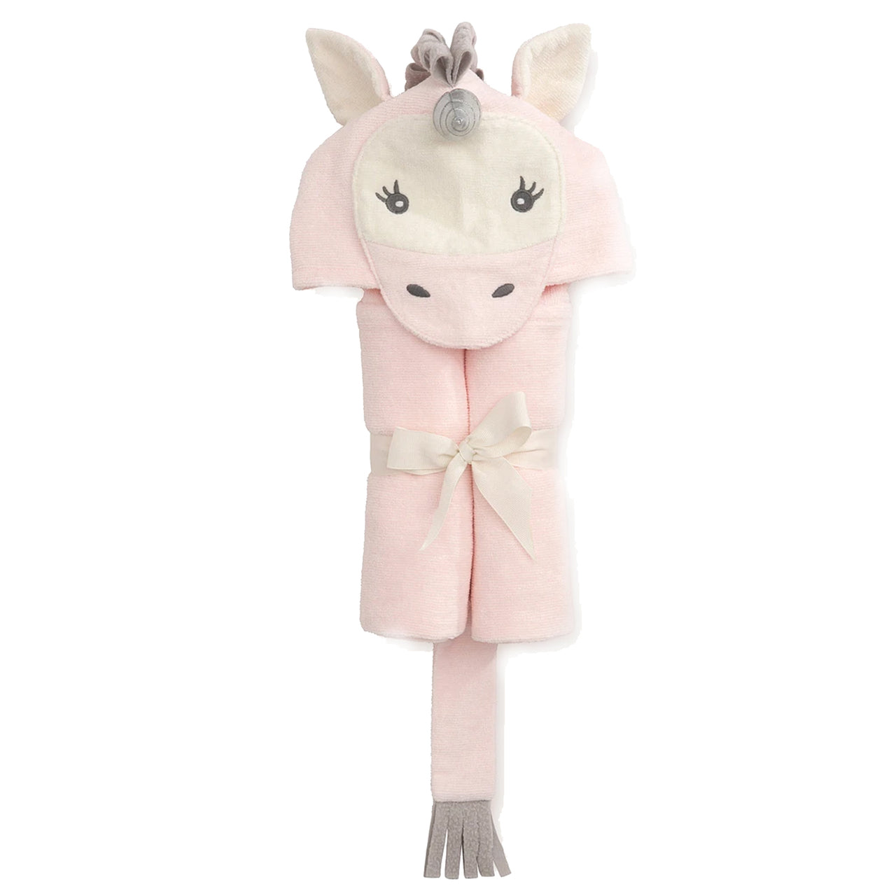 SpearmintLOVE’s baby Pink Unicorn Hooded Bath Towel