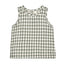 Organic Woven Tank, Sea Green Gingham