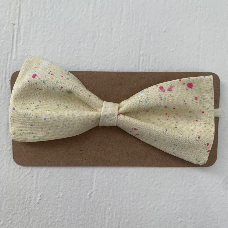 SpearmintLOVE’s baby Nylon Bow Headband, Speckled Yellow Egg